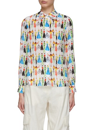 Main View - Click To Enlarge - ALICE & OLIVIA - Willa Stace Face Shirt