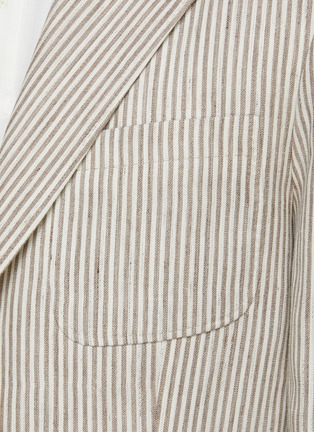  - BRUNELLO CUCINELLI - Striped Linen Wool Suit