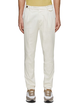 Main View - Click To Enlarge - BRUNELLO CUCINELLI - Leisure Fit Tabbed Waistband Pants
