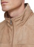 Detail View - Click To Enlarge - BRUNELLO CUCINELLI - Packable Hood Leather Vest