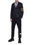 Figure View - Click To Enlarge - THOM BROWNE  - Logo Patch Chino Pants