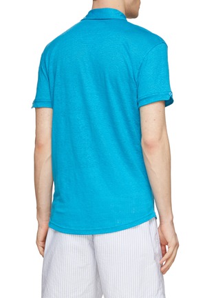 Back View - Click To Enlarge - ORLEBAR BROWN - Sebastian Linen Polo Shirt