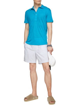 Figure View - Click To Enlarge - ORLEBAR BROWN - Sebastian Linen Polo Shirt