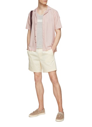 Figure View - Click To Enlarge - ORLEBAR BROWN - Hannes Half Elasticated Waist Cotton Shorts