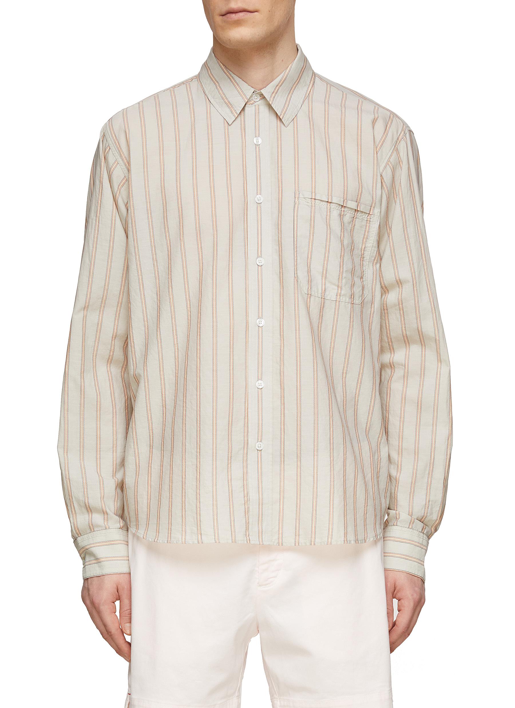 Orlebar Brown Grasmoor Striped Cotton Shirt In Multi-colour