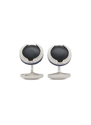 Main View - Click To Enlarge - TATEOSSIAN - Apatite Rhodium-Plated Sterling Silver Cufflinks