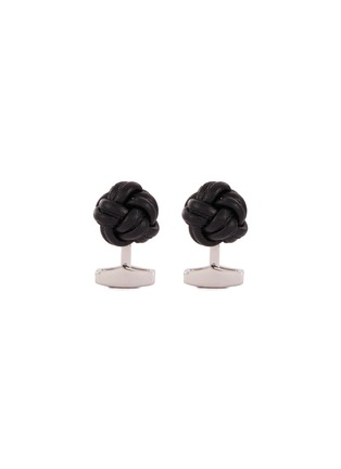 Main View - Click To Enlarge - TATEOSSIAN - Leather Knot Cufflinks