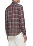 Back View - Click To Enlarge - TOMORROWLAND - Plaid Linen Cotton Blend Shirt