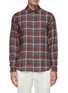 Main View - Click To Enlarge - TOMORROWLAND - Plaid Linen Cotton Blend Shirt