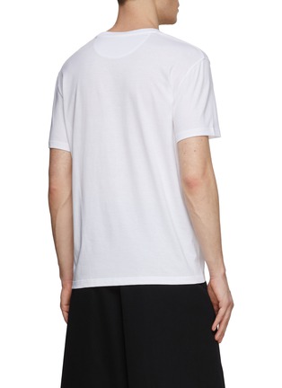 Back View - Click To Enlarge - VALENTINO GARAVANI - Vlogo Patch Cotton T-Shirt