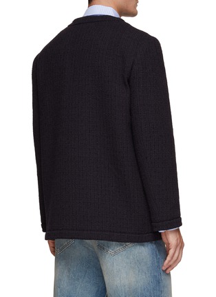 Back View - Click To Enlarge - VALENTINO GARAVANI - Vlogo Tweed Jacket
