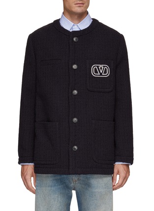 Main View - Click To Enlarge - VALENTINO GARAVANI - Vlogo Tweed Jacket