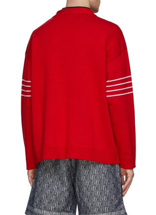 Back View - Click To Enlarge - VALENTINO GARAVANI - Varsity Cardigan