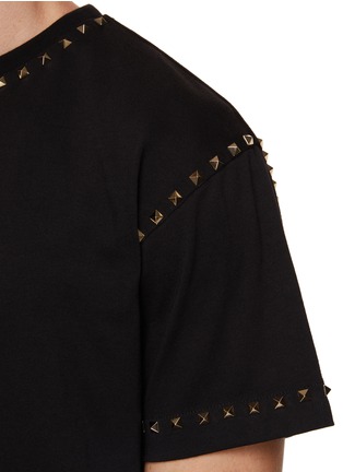  - VALENTINO GARAVANI - Studded Cotton T-Shirt