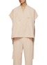 Main View - Click To Enlarge - RE: BY MAISON SANS TITRE - Collarless Cap Sleeve Shirt