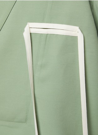  - RE: BY MAISON SANS TITRE - Chest Ribbon Short Sleeve Shirt
