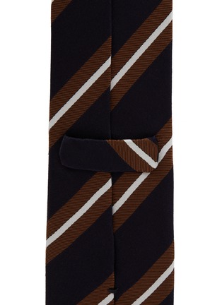 Detail View - Click To Enlarge - STEFANOBIGI MILANO - Striped Silk Tie