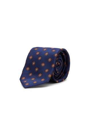 Main View - Click To Enlarge - STEFANOBIGI MILANO - Floral Embroidered Silk Tie