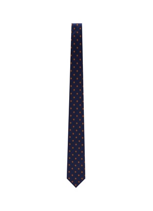 Figure View - Click To Enlarge - STEFANOBIGI MILANO - Floral Embroidered Silk Tie