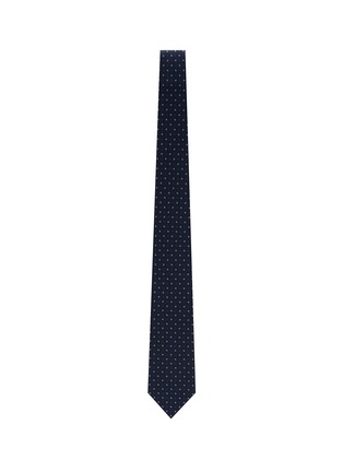 Figure View - Click To Enlarge - STEFANOBIGI MILANO - Micro Floral Embroidered Silk Tie