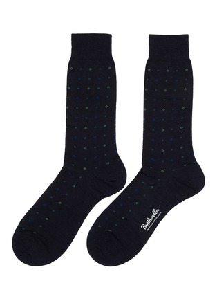 Main View - Click To Enlarge - PANTHERELLA - Lewisham Merino Wool Long Ankle Socks