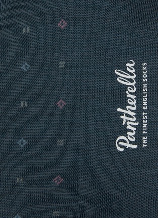 Detail View - Click To Enlarge - PANTHERELLA - Lewisham Merino Wool Long Ankle Socks