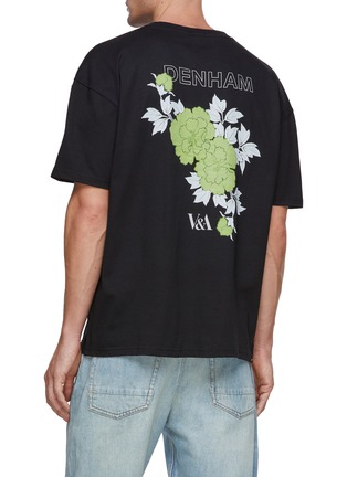 Back View - Click To Enlarge - DENHAM - X V&A Museum Flower Graphic T-Shirt