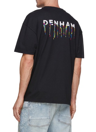 Back View - Click To Enlarge - DENHAM - Drip Printed T-Shirt