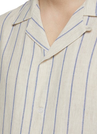  - DENHAM - Striped Cotton Bowling Shirt