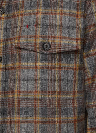  - ISAIA - Dandy Chequered Wool Cashmere Shirt Jacket