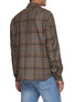Back View - Click To Enlarge - ISAIA - Dandy Chequered Wool Cashmere Shirt Jacket