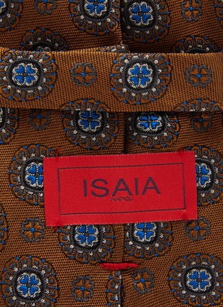 Detail View - Click To Enlarge - ISAIA - Floral Embroidered Silk Tie
