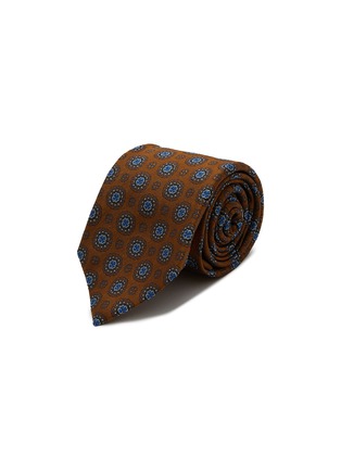 Main View - Click To Enlarge - ISAIA - Floral Embroidered Silk Tie