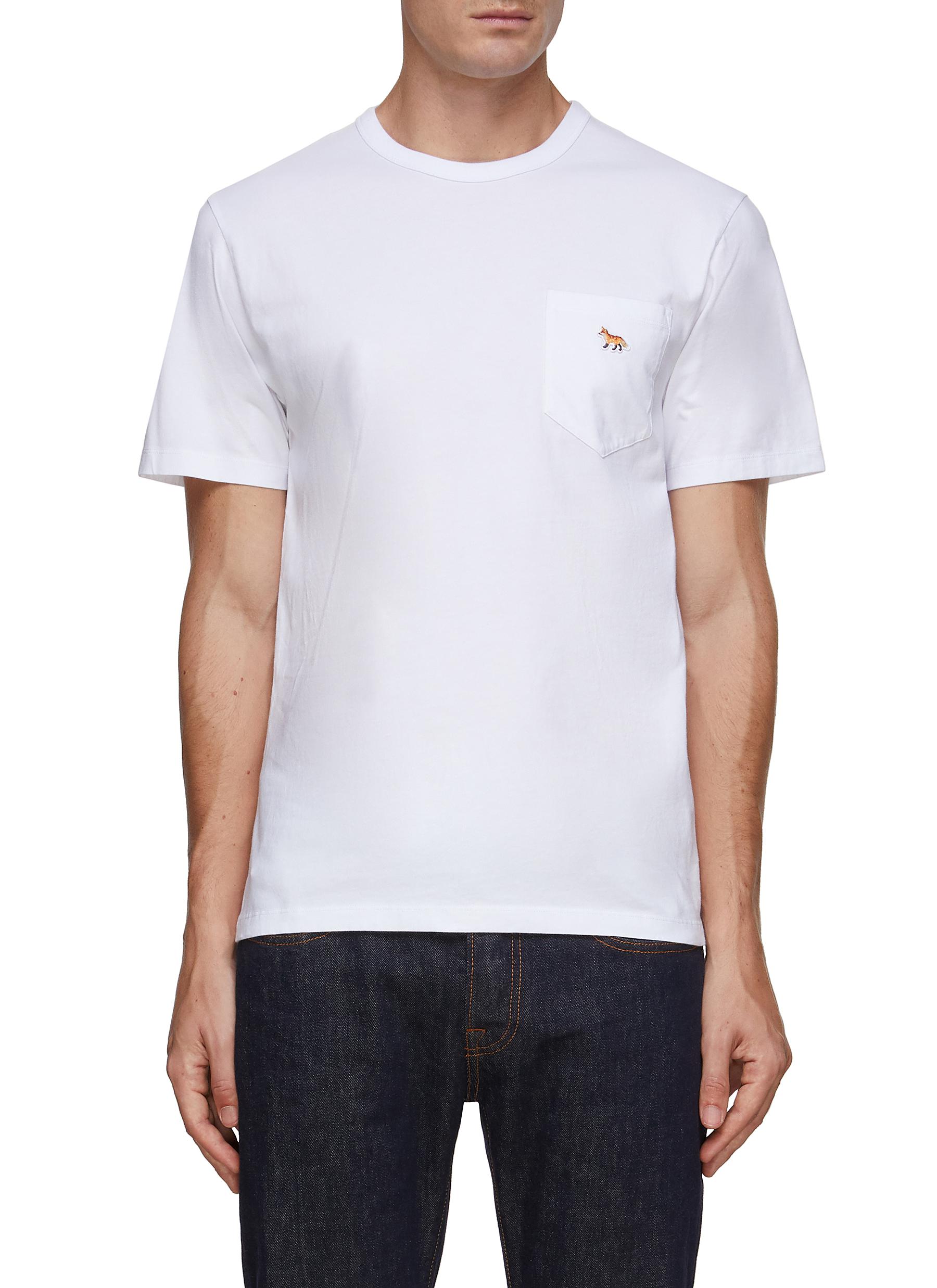 profile fox patch fitted tee shirt