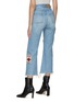 Back View - Click To Enlarge - KURO - Preston Embroidered Badge Boyfriend Jeans