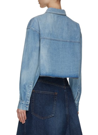 Back View - Click To Enlarge - KURO - Cropped Denim Shirt