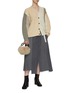 Figure View - Click To Enlarge - KURO - Mark VI Remake Denim Maxi Skirt