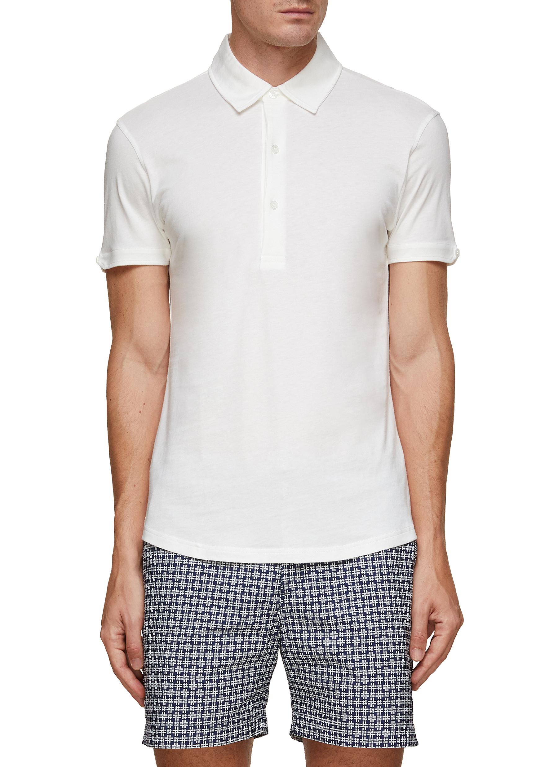 Sebastian Cotton Silk Blend Polo Shirt