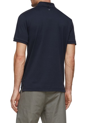 Back View - Click To Enlarge - RAG & BONE - Interlock Cotton Polo Shirt