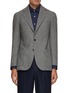 Main View - Click To Enlarge - RING JACKET - Plaid Single Breasted Notch Lapel Blazer