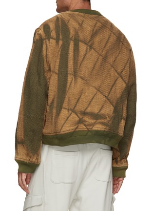Back View - Click To Enlarge - JIYONGKIM - Sun Bleached Tweed Bomber Jacket