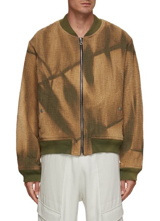 Main View - Click To Enlarge - JIYONGKIM - Sun Bleached Tweed Bomber Jacket