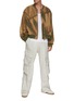 Figure View - Click To Enlarge - JIYONGKIM - Sun Bleached Tweed Bomber Jacket