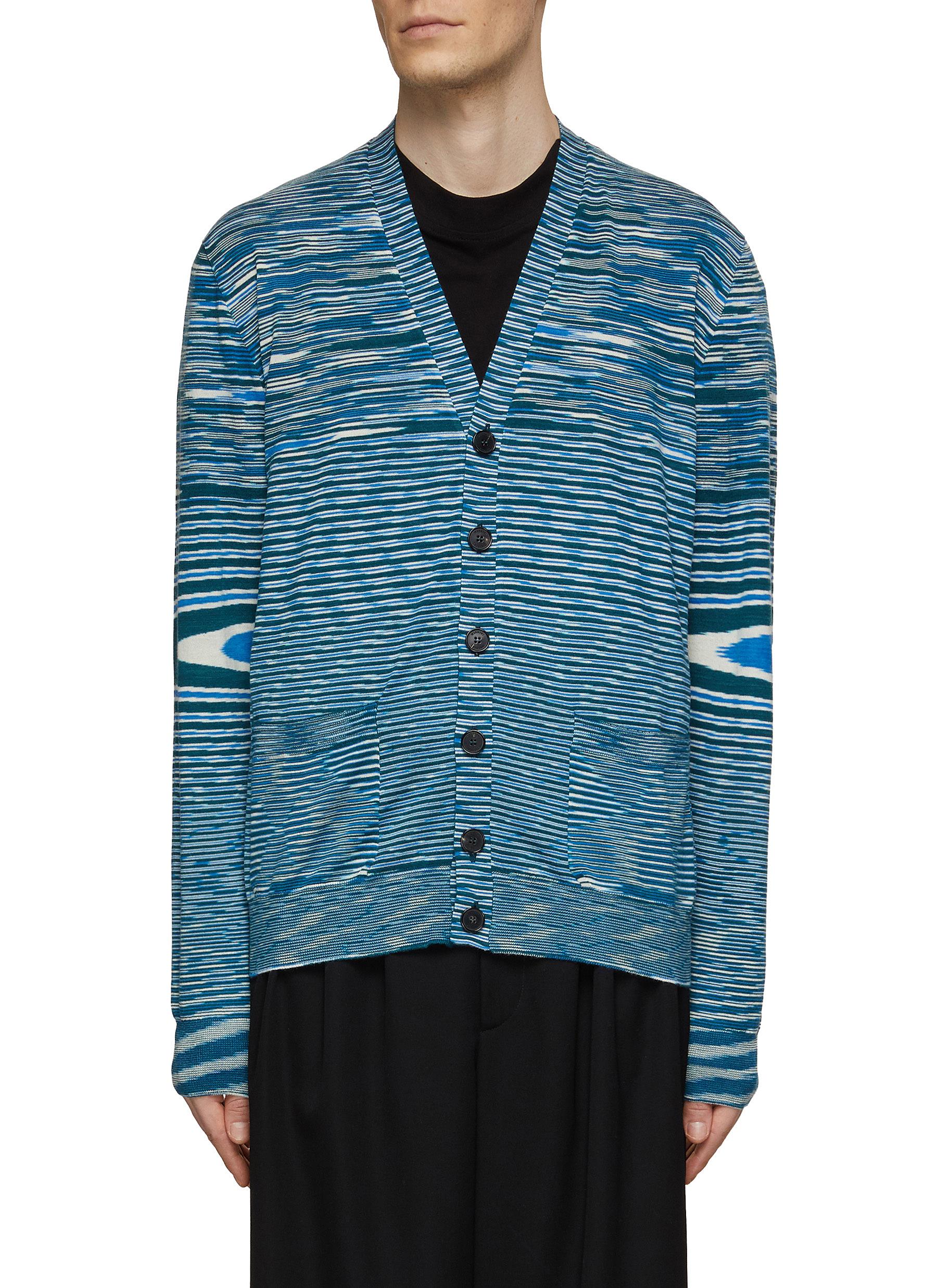 Space Dye Button Up Cardigan