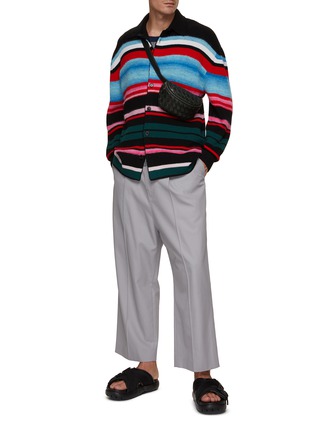 Figure View - Click To Enlarge - MISSONI - Long Sleeve Striped Wool Shirt