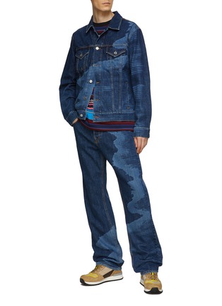 Figure View - Click To Enlarge - MISSONI - Space Dyed Denim Trucker Jacket