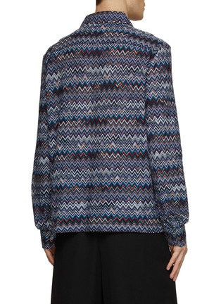 Back View - Click To Enlarge - MISSONI - Long Sleeve Ray Button Down Shirt