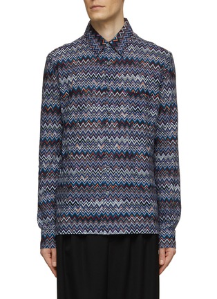 Main View - Click To Enlarge - MISSONI - Long Sleeve Ray Button Down Shirt