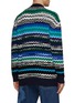 Back View - Click To Enlarge - MISSONI - Chevron Motif Knit Cardigan