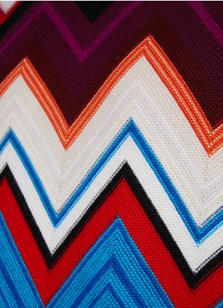  - MISSONI - Large Zig Zag Motif Knit Sweater